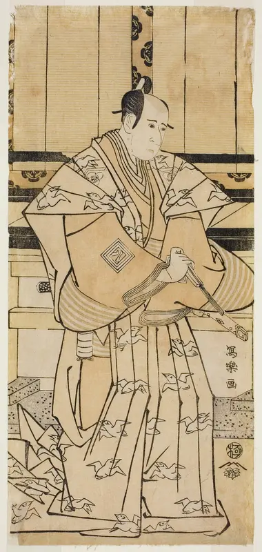 The Actor Ichikawa Yaozo lll as Soga no Juro Sukenari (Sandai-me Ichikawa Yaozo no Soga no Juro Sukenari)