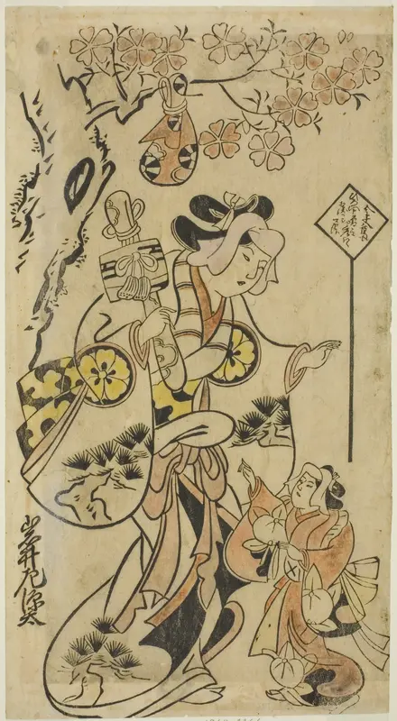 The Actor Iwai Sagenta I Wall Art by Torii Kiyonobu I - High-Resolution Digital Print
