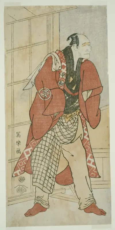 The Actor Nakajima Wadaemon as Migawari no Jizo, the Master of the House, from Inamuragasaki in Kamakura (Nakajima Wadaemon no Kamakura Inamuragaasaki no yanushi, Migawari no Jizo) Wall Art by Tōshūsai Sharaku - High-Resolution Digital Print