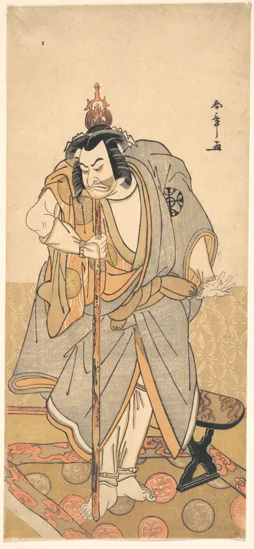 The actor Nakamura Nakazo as a rokuju-rokubu (pilgrim to Buddhist temple)
