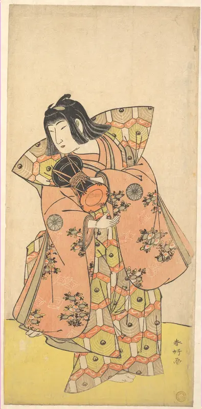 The Actor Nakamura Tomijuro as Bijomaru in the Drama "Kikujido" Shuen no Iwaya"