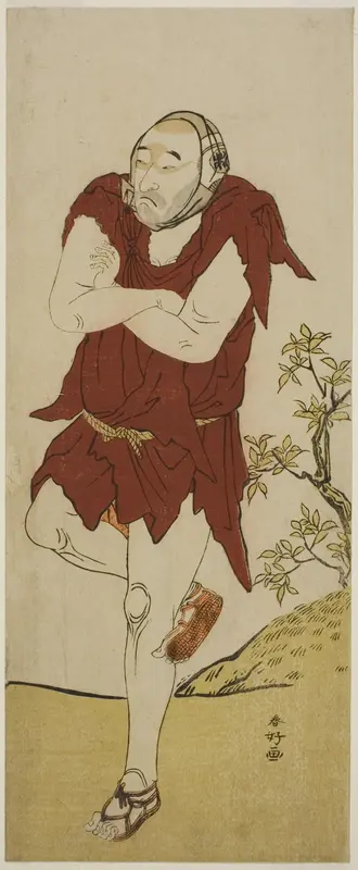The Actor Onoe Matsusuke I as a Mendicant Monk (Gannin Bozu) in the Play Keisei Ide no Yamabuki, Performed at the Nakamura Theater in the Fifth Month, 1787