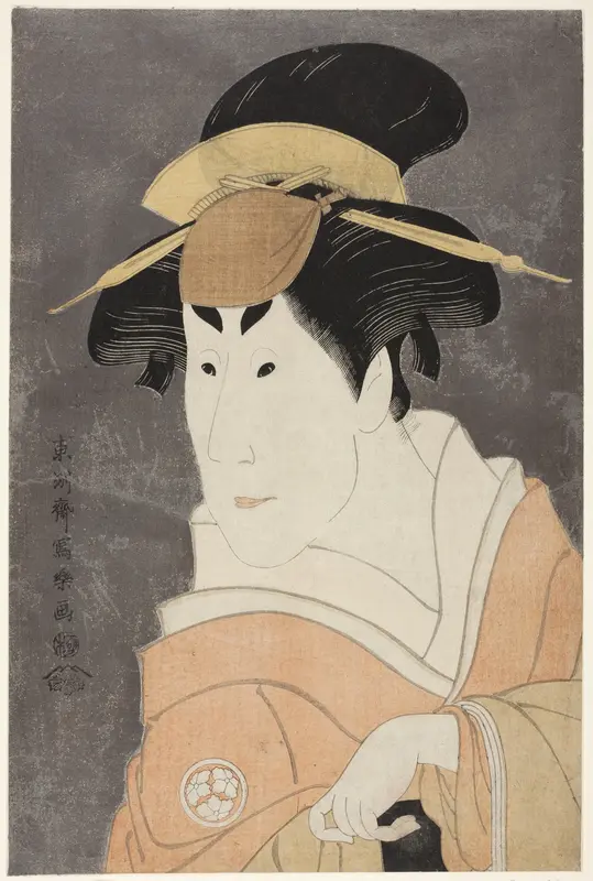 The actor Osagawa Tsuneyo II as Osan, Ippei’s elder sister Wall Art by Tōshūsai Sharaku - High-Resolution Digital Print