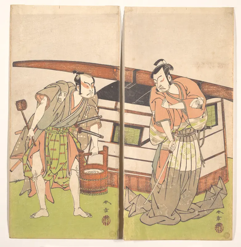 The Actor Otani Hiroji III and the Actor Onoe Kikugoro I