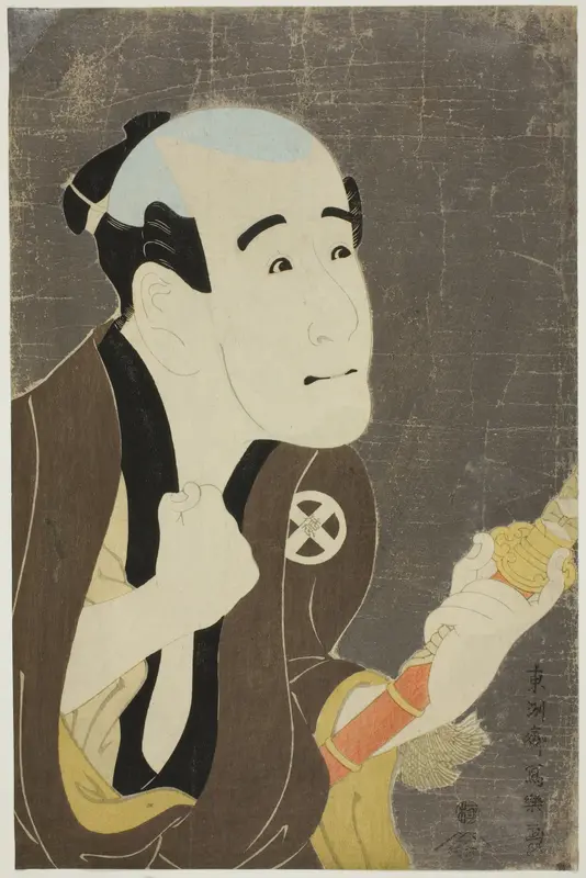 The actor Otani Tokuji I as manservant Sodesuke Wall Art by Tōshūsai Sharaku - High-Resolution Digital Print