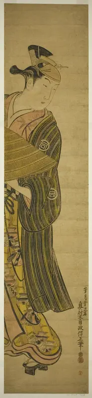 The Actor Sanogawa Ichimatsu I Wall Art by Okumura Masanobu - High-Resolution Digital Print