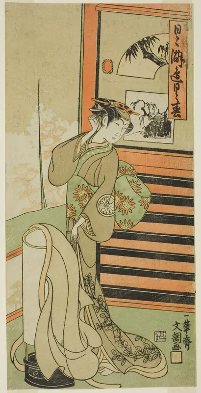 The Actor Segawa Kikunojo II in an Unidentified Role Wall Art by Ippitsusai Buncho - High-Resolution Digital Print