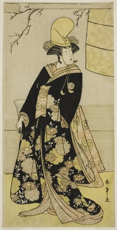 The Actor Segawa Kikunojo III as a Shirabyoshi Dancer in Musume Dojo-ji in the Play Edo no Hana Mimasu Soga, Performed at the Nakamura Theater in the Fourth Month, 1783