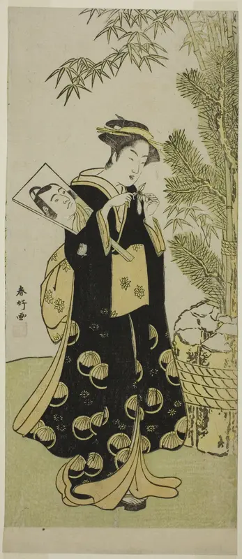 The Actor Segawa Kikunojo III as Otora in the Play Ume-goyomi Akebono Soga, Performed at the Ichimura Theater in the Third Month, 1780