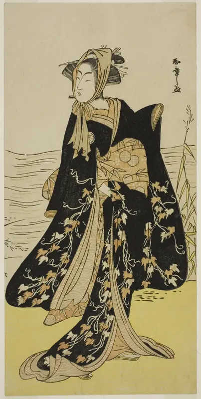The Actor Segawa Kikunojo III as the Street-Walker Otsuyu in the Play Cho Chidori Wakayagi Soga, Performed at the Ichimura Theater in the Second Month, 1779 Wall Art by Katsukawa Shunsho - High-Resolution Digital Print