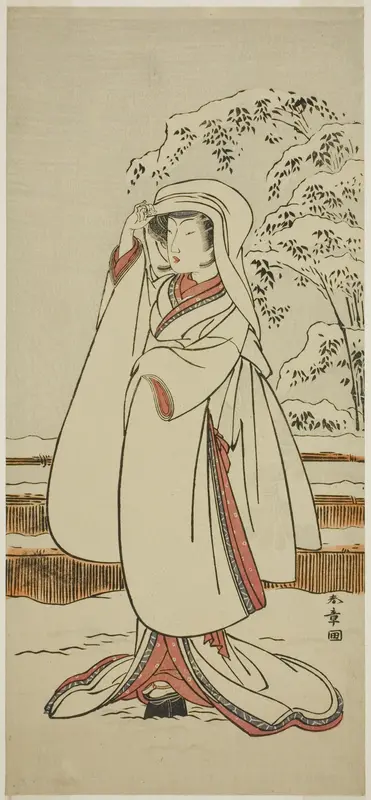 The Actor Segawa Tomisaburo I as the Heron Maiden (Sagi Musume)