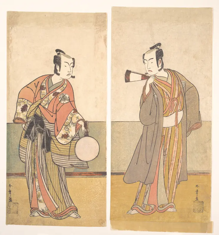 The Actors the Fourth Matsumoto Koshiro and the Arashi Sangoro