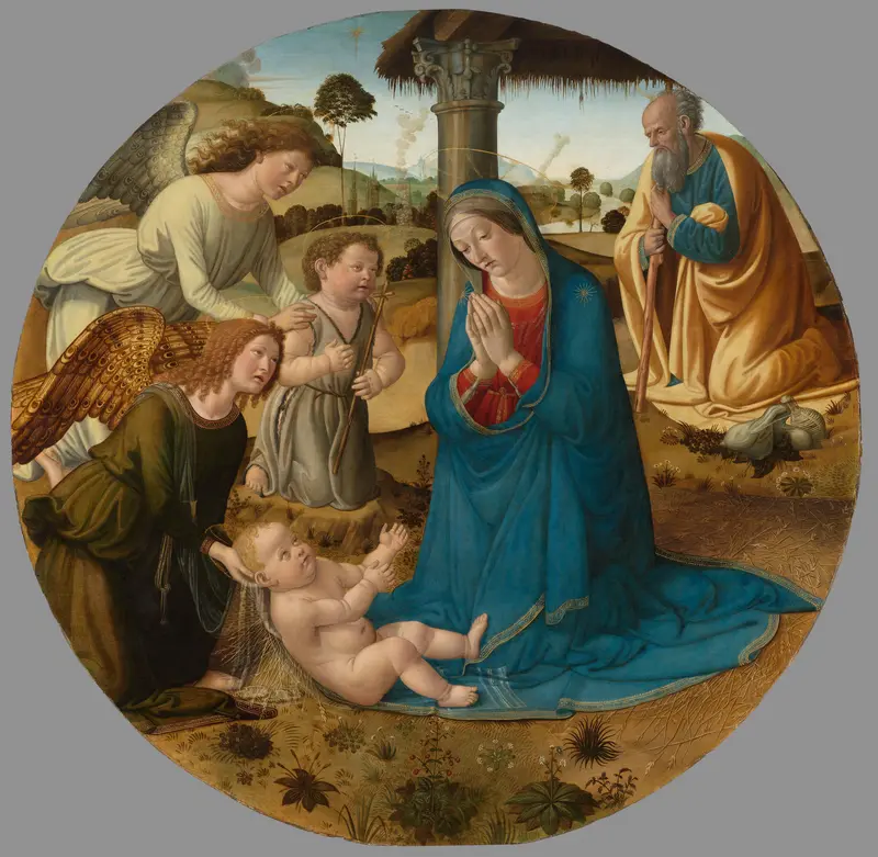 The Adoration of the Christ Child Wall Art by Cosimo Rosselli - High-Resolution Digital Print