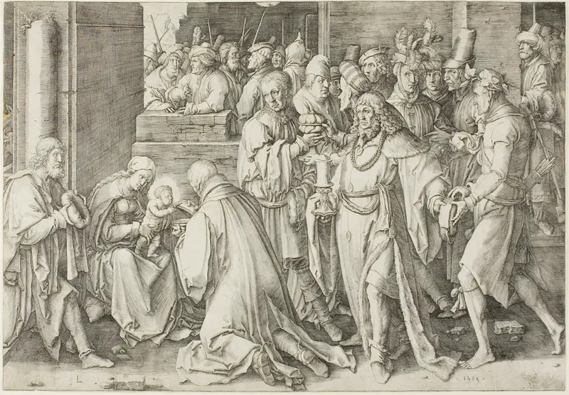 The Adoration of the Magi Wall Art by Lucas van Leyden - High-Resolution Digital Print