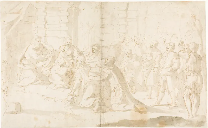 The Adoration of the Magi Wall Art by Giulio Benso - High-Resolution Digital Print