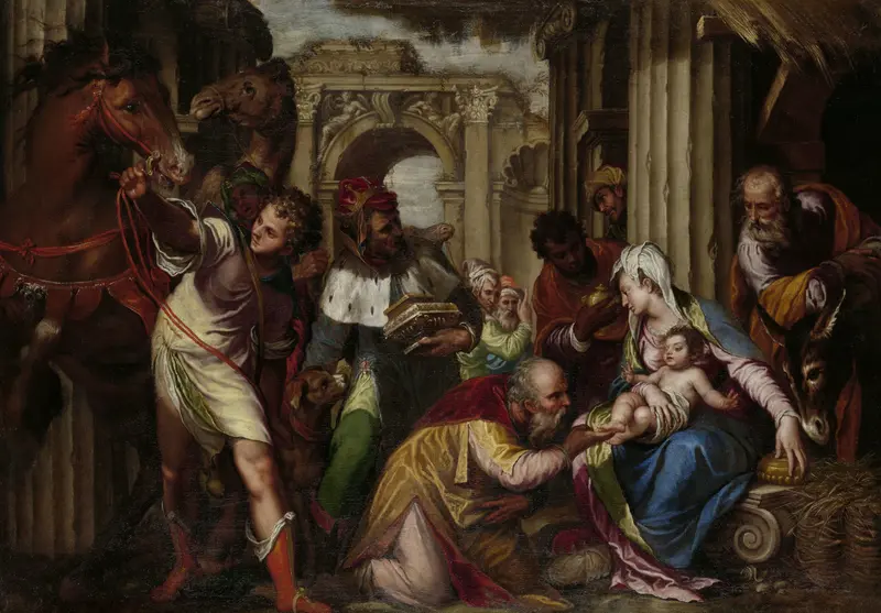 The Adoration of the Magi Wall Art by Paolo Farinati - High-Resolution Digital Print