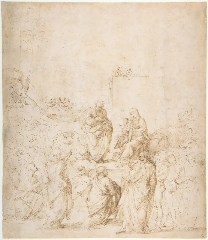 The Adoration of the Magi Wall Art by Fra Bartolomeo (Bartolomeo di Paolo del Fattorino) - High-Resolution Digital Print
