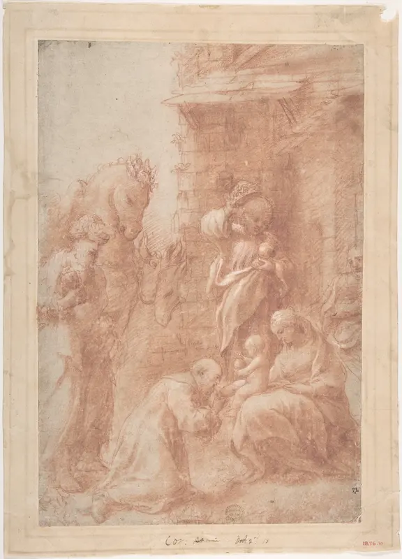 The Adoration of the Magi Wall Art by Correggio (Antonio Allegri) - High-Resolution Digital Print