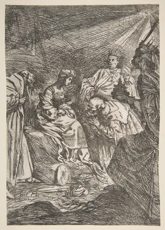 The Adoration of the Magi Wall Art by Claude Vignon - High-Resolution Digital Print