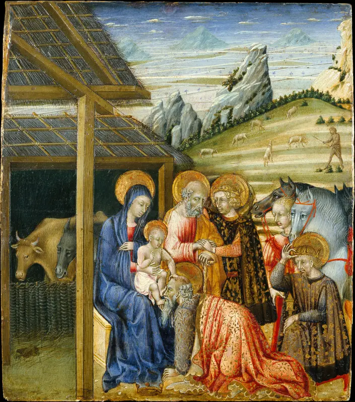 The Adoration of the Magi Wall Art by Giovanni di Paolo (Giovanni di Paolo di Grazia) - High-Resolution Digital Print