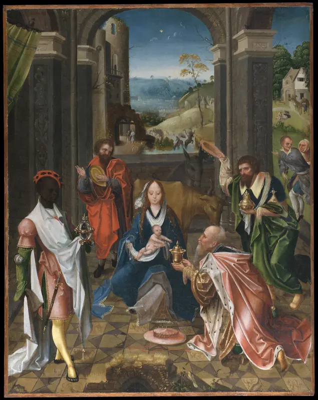 The Adoration of the Magi Wall Art by Netherlandish (Antwerp Mannerist) Painter - High-Resolution Digital Print