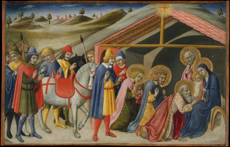 The Adoration of the Magi Wall Art by Sano di Pietro (Ansano di Pietro di Mencio) - High-Resolution Digital Print