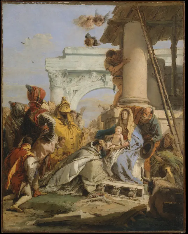 The Adoration of the Magi Wall Art by Giovanni Battista Tiepolo - High-Resolution Digital Print