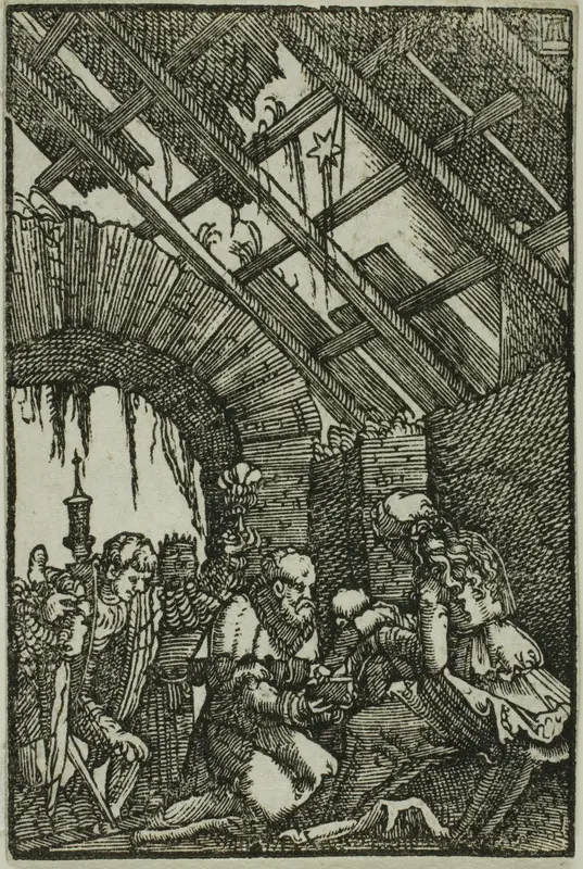 The Adoration of the Magi, from The Fall and Redemption of Man Wall Art by Albrecht Altdorfer - High-Resolution Digital Print