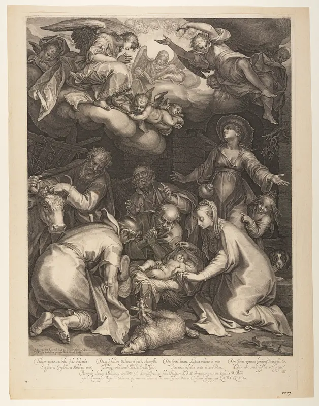 The Adoration of the Shepherds Wall Art by Boetius Adams Bolswert - High-Resolution Digital Print