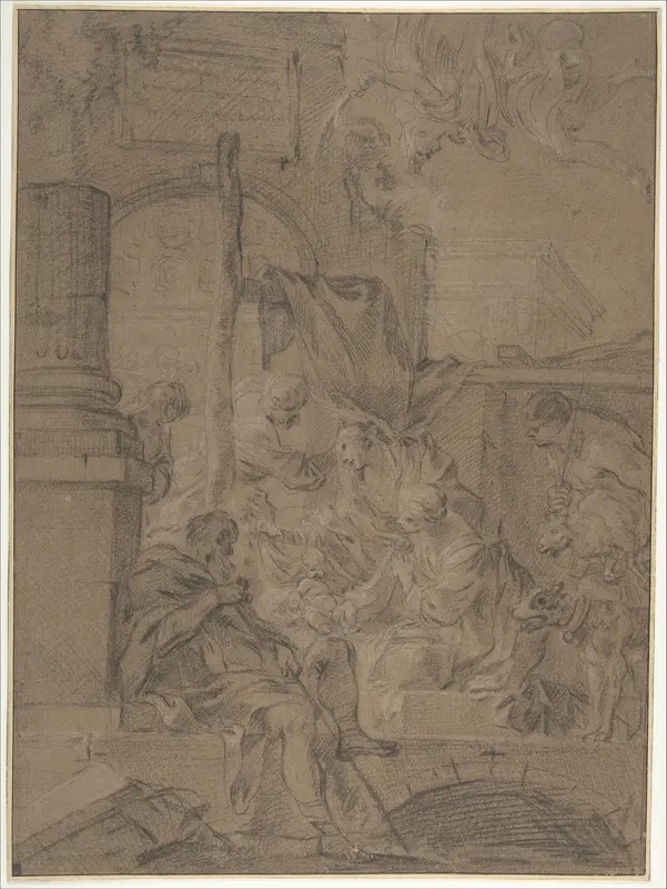 The Adoration of the Shepherds Wall Art by Sébastien Bourdon - High-Resolution Digital Print