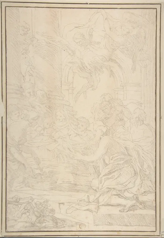 The Adoration of the Shepherds Wall Art by Anonymous, Italian, Roman-Bolognese, 17th century - High-Resolution Digital Print