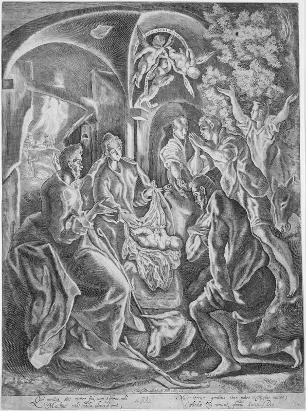 The adoration of the shepherds Wall Art by Diego de Astor - High-Resolution Digital Print