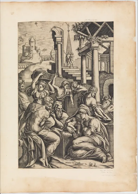 The Adoration of the Shepherds Wall Art by Pieter van der Heyden - High-Resolution Digital Print