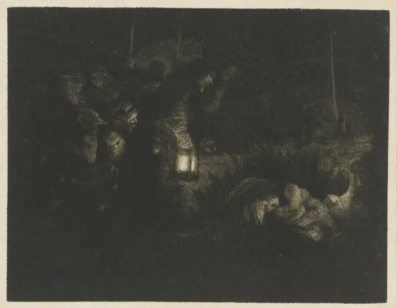 The Adoration of the Shepherds Wall Art by Rembrandt van Rijn - High-Resolution Digital Print