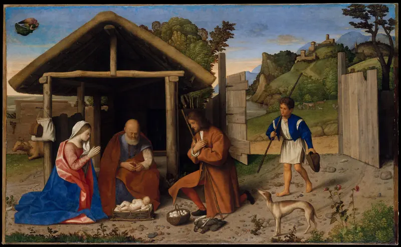 The Adoration of the Shepherds Wall Art by Catena (Vincenzo di Biagio) - High-Resolution Digital Print
