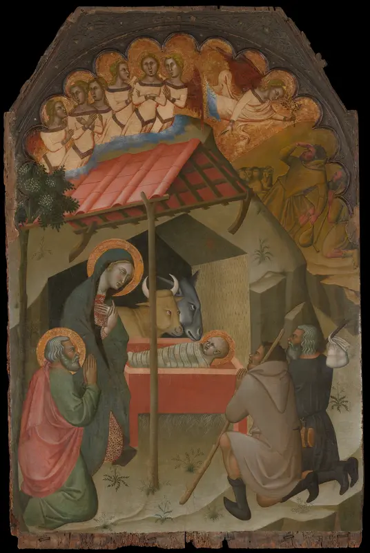 The Adoration of the Shepherds Wall Art by Bartolo di Fredi - High-Resolution Digital Print