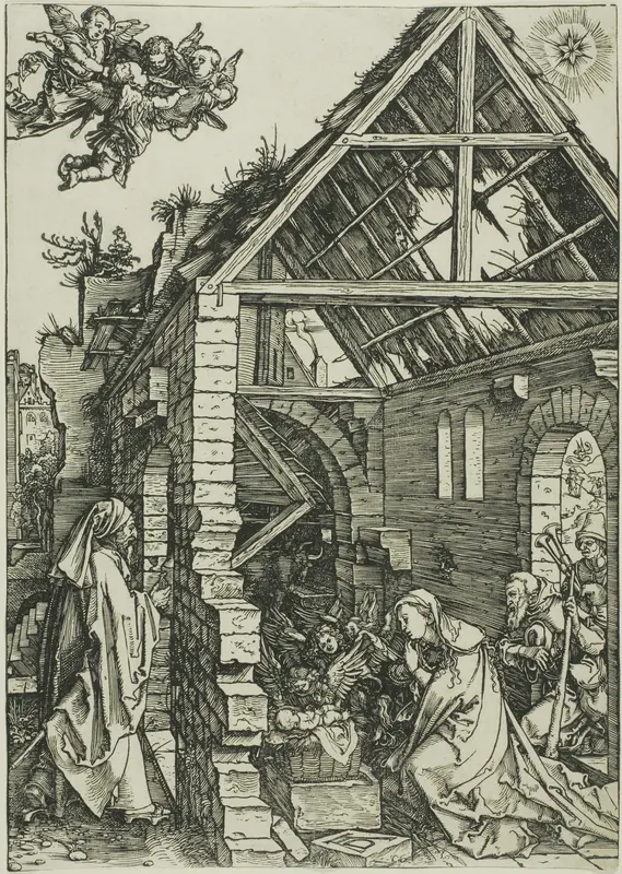 The Adoration of the Shepherds, from The Life of the Virgin
