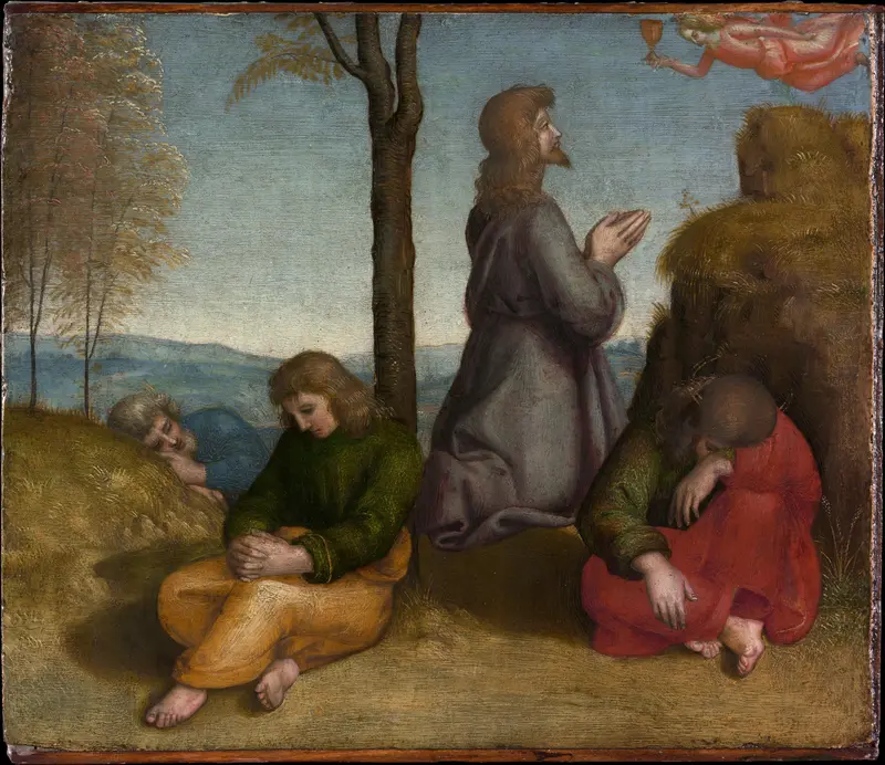 The Agony in the Garden Wall Art by Raphael (Raffaello Sanzio or Santi) - High-Resolution Digital Print