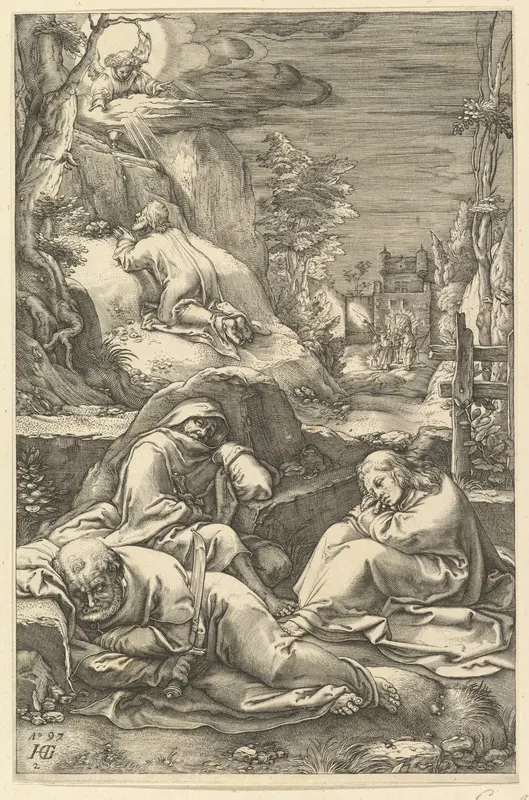 The Agony in the Garden, from "The Passion of Christ" Wall Art by Anonymous - High-Resolution Digital Print