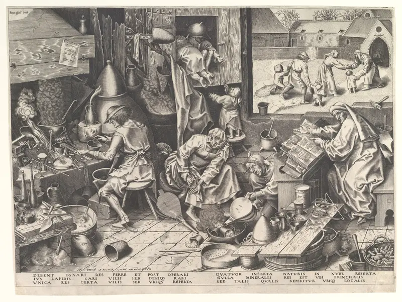 The Alchemist Wall Art by Pieter Bruegel the Elder - High-Resolution Digital Print