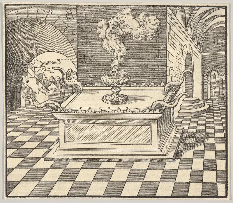 The Altar of Incense, from "De Biblie uth der uthlegginge Doctoris Martini Luthers" Wall Art by Erhard Altdorfer - High-Resolution Digital Print