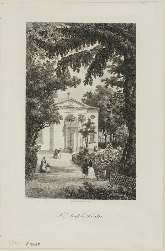 The Amphitheatre of the Jardin des Plantes Wall Art by Charles François Daubigny - High-Resolution Digital Print