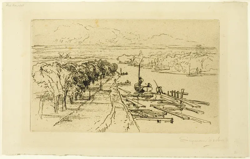 The Amstel, No. II Wall Art by Francis Seymour Haden - High-Resolution Digital Print
