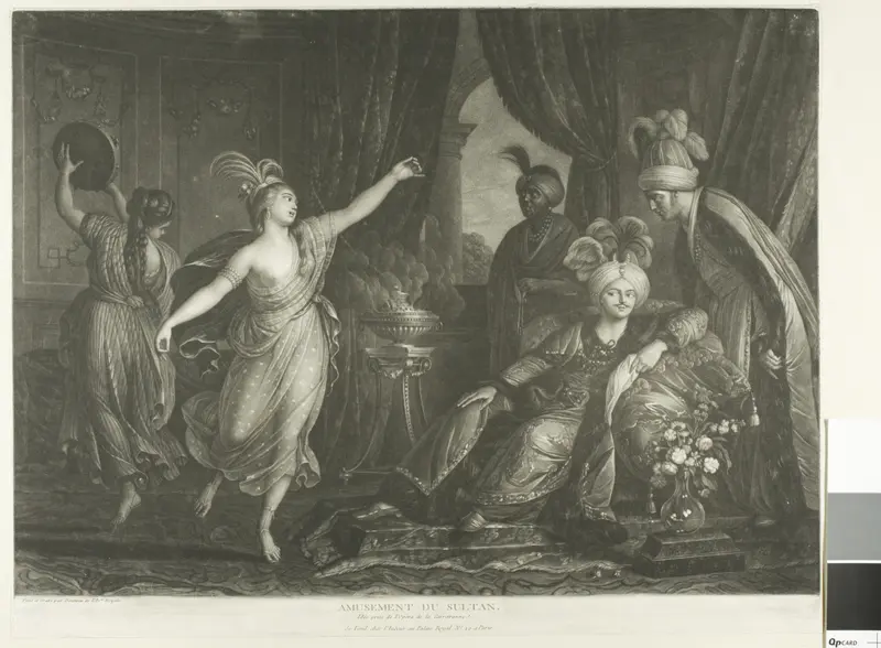 The Amusement of the Sultan Wall Art by Michel-Honoré Bounieu - High-Resolution Digital Print