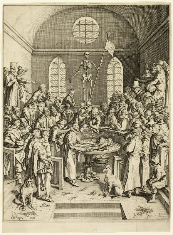 The Anatomical Lesson of Professor Pauw Wall Art by Jacob de Gheyn, II - High-Resolution Digital Print