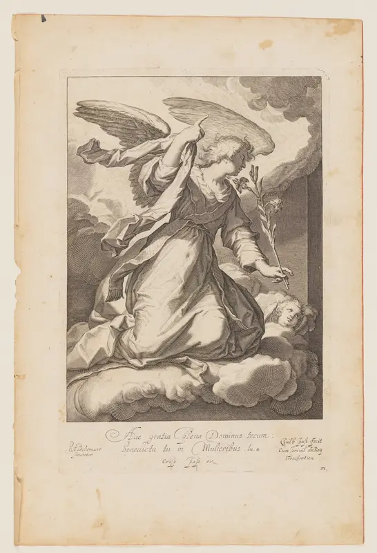 The Angel of the Annunciation Wall Art by Willem de Passe - High-Resolution Digital Print