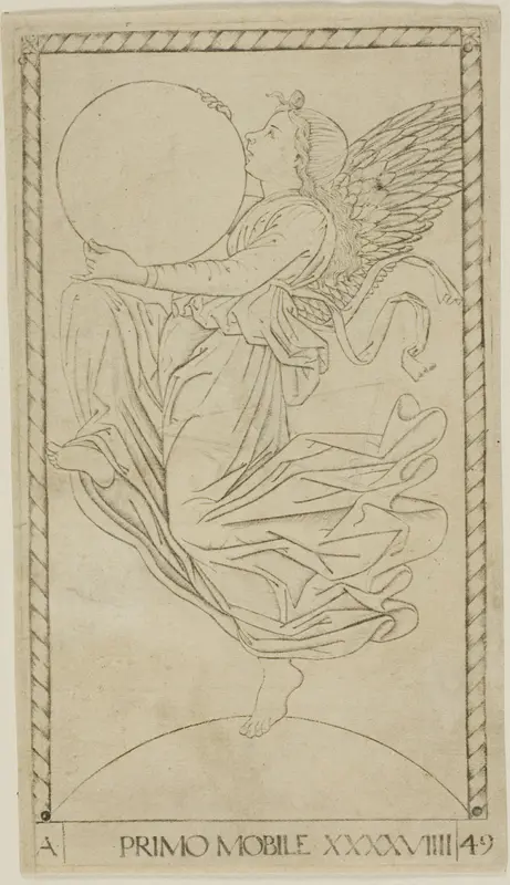 The Angel of the Ninth Sphere, or Primum Mobile, plate 49 from Planets and Spheres