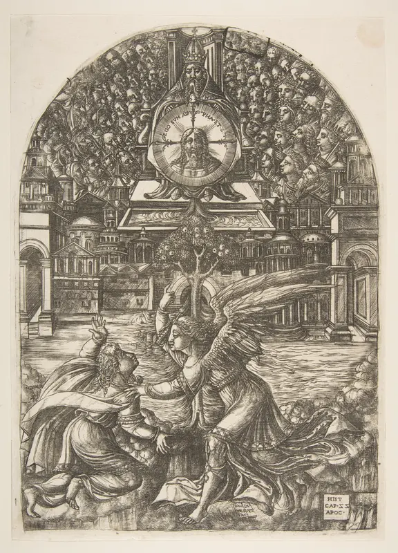 The Angel shows Saint John the Fountain of Living Water, from the Apocalypse Wall Art by Jean Duvet - High-Resolution Digital Print