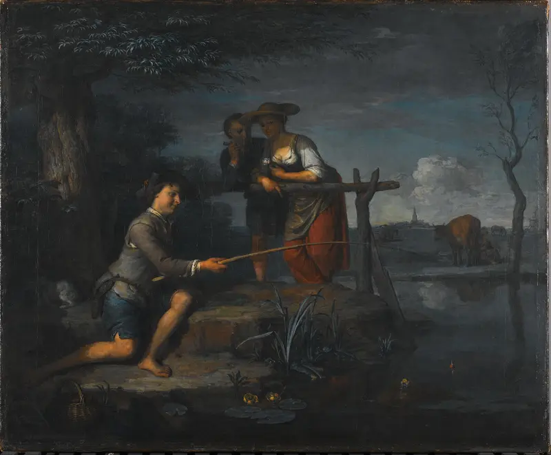 The Angler Wall Art by Carel de Moor (II) - High-Resolution Digital Print