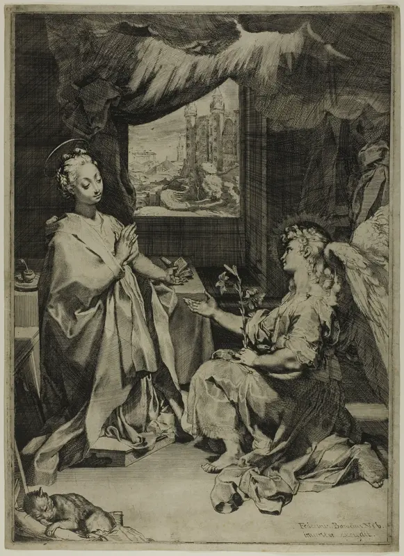 The Annunciation Wall Art by Federico Barocci - High-Resolution Digital Print